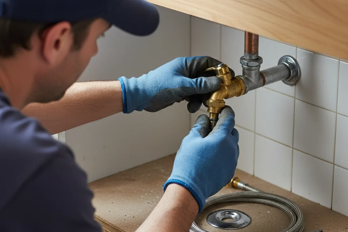 Shutoff valve and fitting work during Faucet and Fixture Repair in Noxapater
